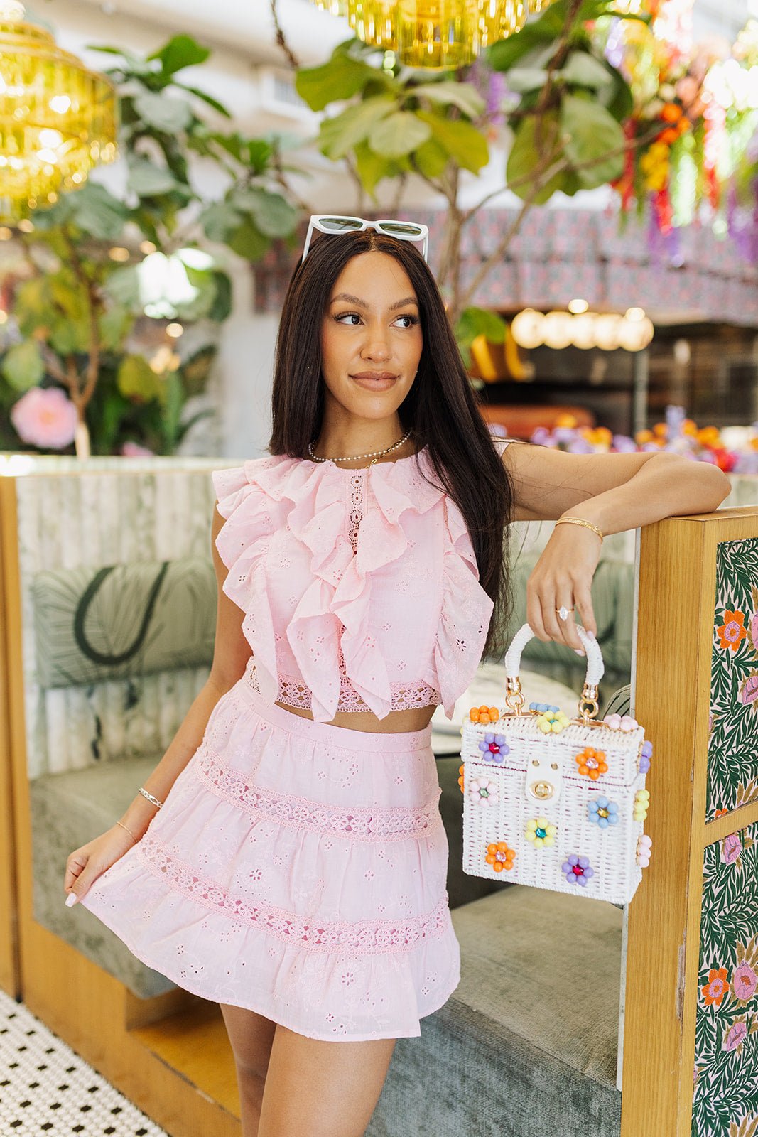 Sweet Peony Skirt - Pink