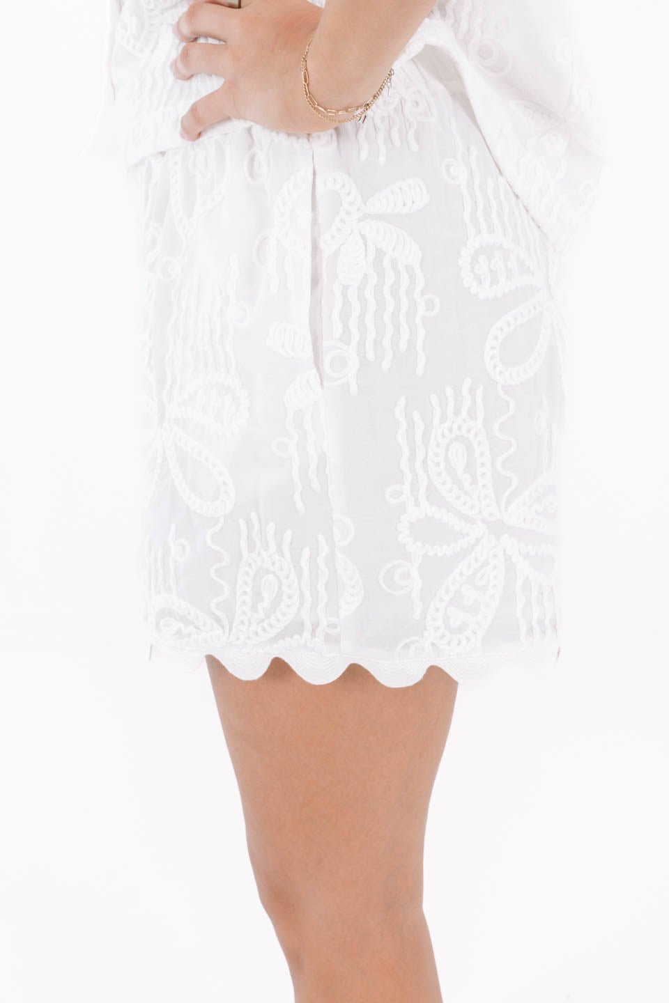 PREORDER The Bailee Shorts - White - Image 3