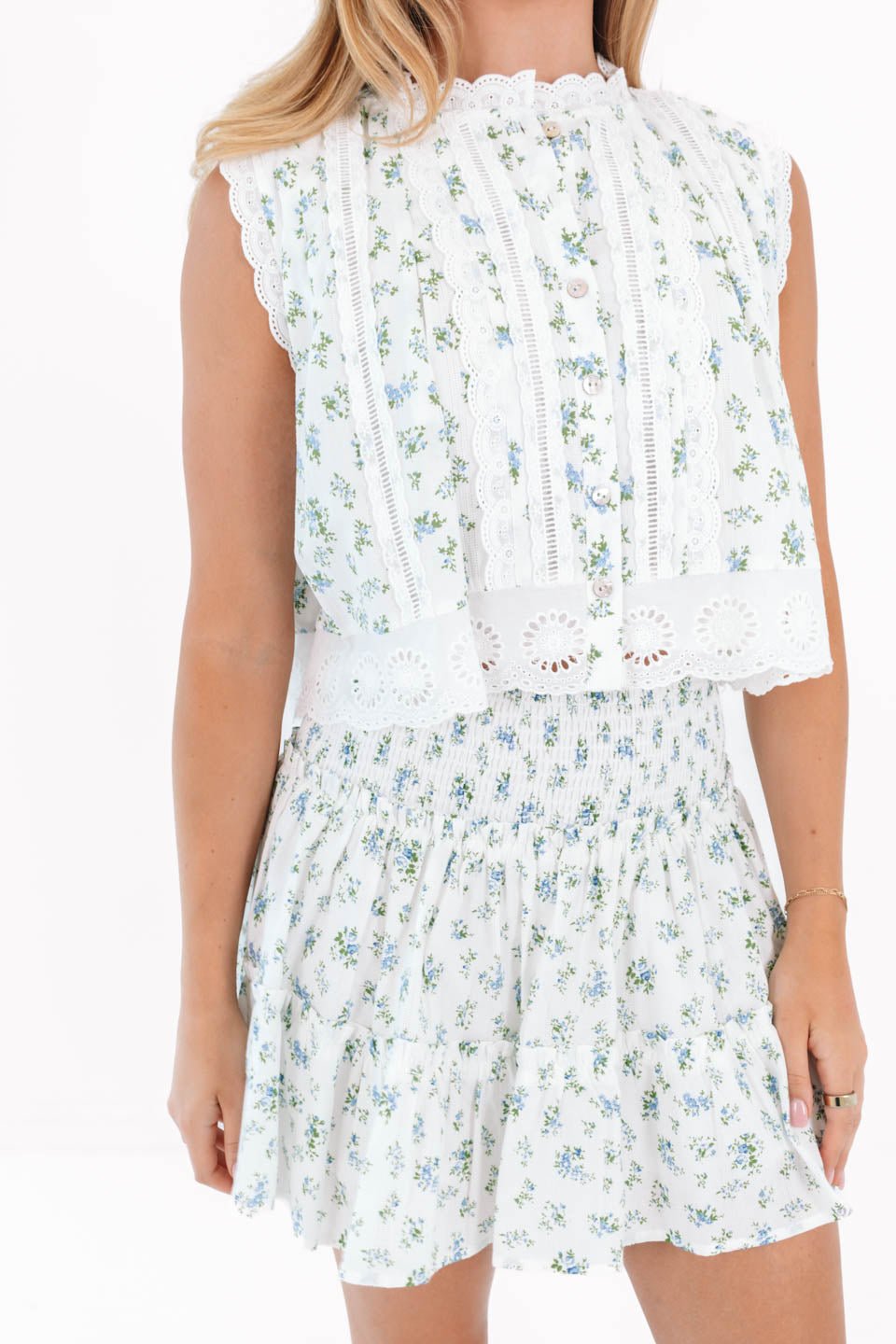 The Gabby Lace Top - White - Image 3