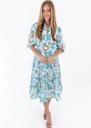 Afternoon Outing Midi Dress - White