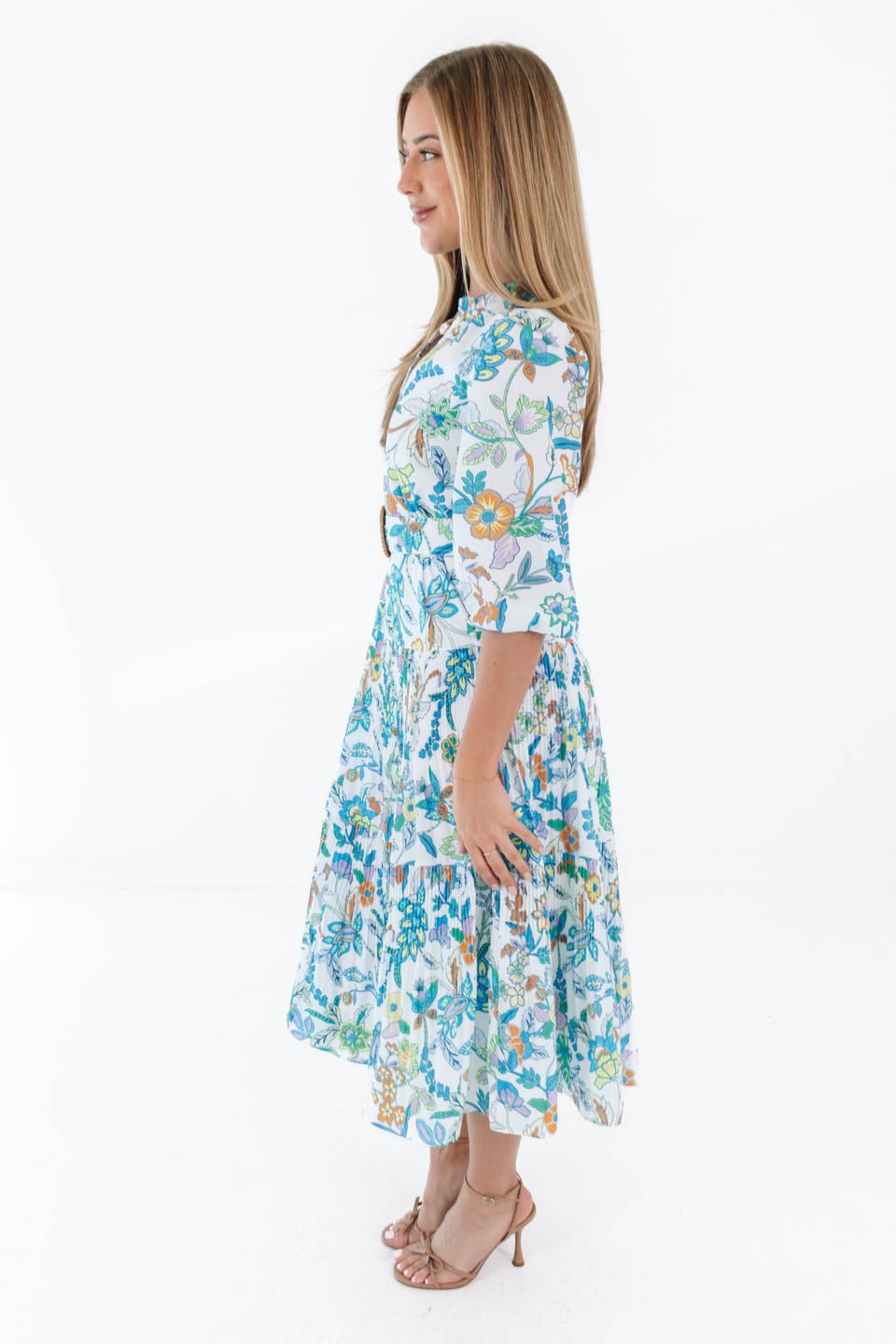 Afternoon Outing Midi Dress - White - Image 4