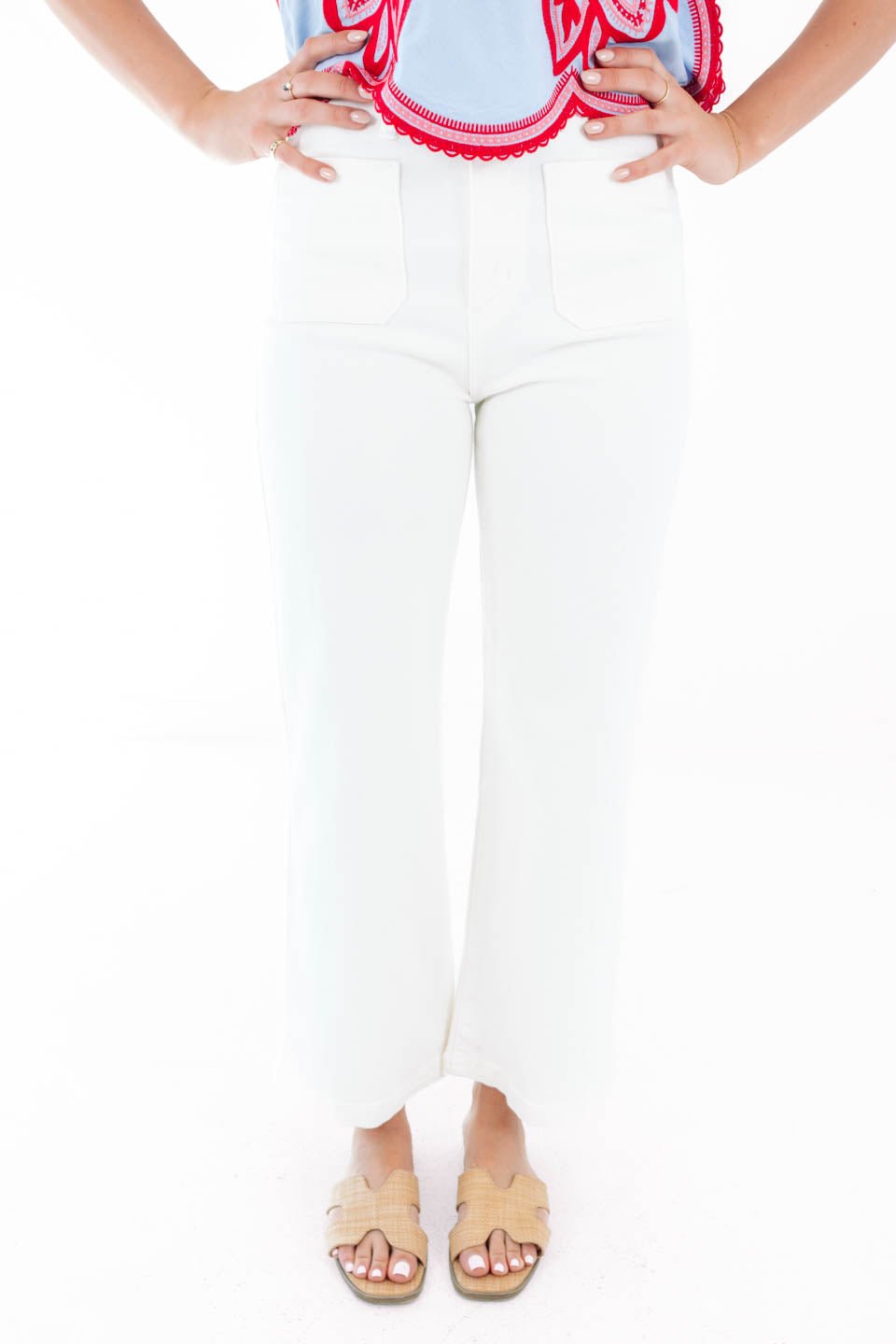 Classic And Clean Jeans - Off White - Image 2