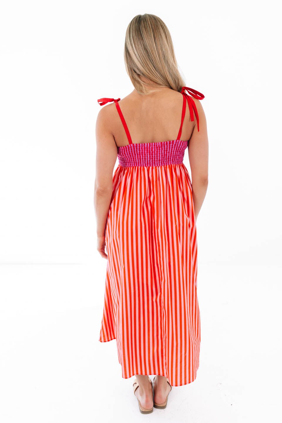 She’s A Bright Babe Midi Dress - Red - Image 5